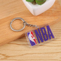 Basketball team logo acrylic key chain keychain pendant pendant star with the same paragraph